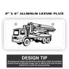 2" X 4" Aluminum License Plate  Thumbnail