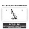 2" X 4" Aluminum License Plate  Thumbnail