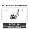 2" X 4" Aluminum License Plate  Thumbnail