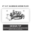2" X 4" Aluminum License Plate  Thumbnail