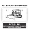 2" X 4" Aluminum License Plate  Thumbnail