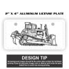 2" X 4" Aluminum License Plate  Thumbnail