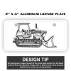 2" X 4" Aluminum License Plate  Thumbnail