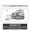 2" X 4" Aluminum License Plate  Thumbnail