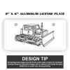 2" X 4" Aluminum License Plate  Thumbnail
