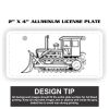 2" X 4" Aluminum License Plate  Thumbnail
