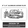 2" X 4" Aluminum License Plate  Thumbnail