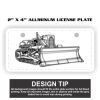 2" X 4" Aluminum License Plate  Thumbnail