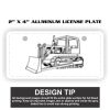 2" X 4" Aluminum License Plate  Thumbnail