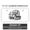 2" X 4" Aluminum License Plate  Thumbnail