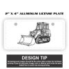 2" X 4" Aluminum License Plate  Thumbnail