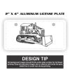 2" X 4" Aluminum License Plate  Thumbnail