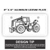 2" X 4" Aluminum License Plate  Thumbnail