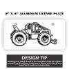 2" X 4" Aluminum License Plate  Thumbnail