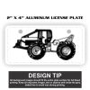 2" X 4" Aluminum License Plate  Thumbnail