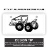 2" X 4" Aluminum License Plate  Thumbnail