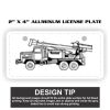 2" X 4" Aluminum License Plate  Thumbnail