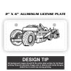 2" X 4" Aluminum License Plate  Thumbnail