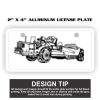 2" X 4" Aluminum License Plate  Thumbnail