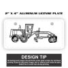 2" X 4" Aluminum License Plate  Thumbnail