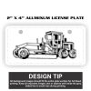 2" X 4" Aluminum License Plate  Thumbnail