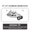 2" X 4" Aluminum License Plate  Thumbnail