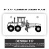 2" X 4" Aluminum License Plate  Thumbnail