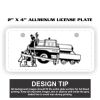 2" X 4" Aluminum License Plate  Thumbnail