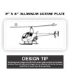 2" X 4" Aluminum License Plate  Thumbnail