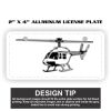 2" X 4" Aluminum License Plate  Thumbnail