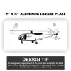 2" X 4" Aluminum License Plate  Thumbnail