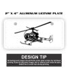 2" X 4" Aluminum License Plate  Thumbnail
