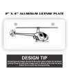 2" X 4" Aluminum License Plate  Thumbnail