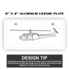 2" X 4" Aluminum License Plate  Thumbnail