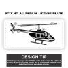 2" X 4" Aluminum License Plate  Thumbnail