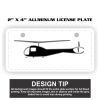 2" X 4" Aluminum License Plate  Thumbnail