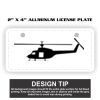2" X 4" Aluminum License Plate  Thumbnail