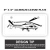 2" X 4" Aluminum License Plate  Thumbnail
