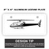 2" X 4" Aluminum License Plate  Thumbnail