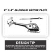 2" X 4" Aluminum License Plate  Thumbnail
