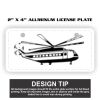 2" X 4" Aluminum License Plate  Thumbnail