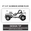 2" X 4" Aluminum License Plate  Thumbnail