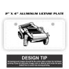 2" X 4" Aluminum License Plate  Thumbnail