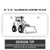 2" X 4" Aluminum License Plate  Thumbnail