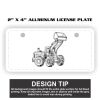 2" X 4" Aluminum License Plate  Thumbnail