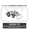 2" X 4" Aluminum License Plate  Thumbnail