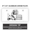2" X 4" Aluminum License Plate  Thumbnail