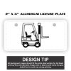 2" X 4" Aluminum License Plate  Thumbnail
