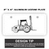 2" X 4" Aluminum License Plate  Thumbnail