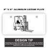 2" X 4" Aluminum License Plate  Thumbnail